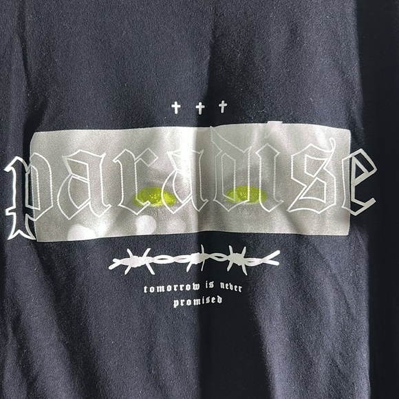 Paradise Lost Black Graphic T-Shirt - Picture 2 of 5